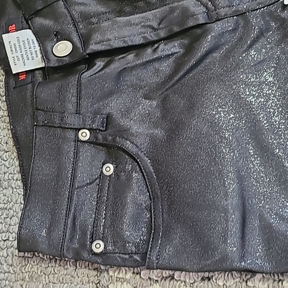 Y2K MISEMEANOR‎ PANTS BLACK POLYESTER SPANDEX SIZE 5 - Picture 8 of 14